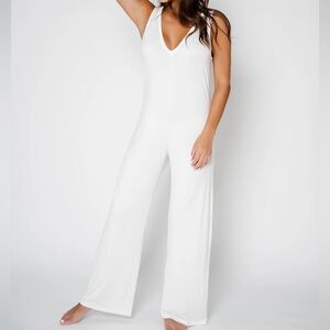 MONUIT MSRP $74 Patricia Jumpsuit Shade Cloud Nine Womens Size XL
